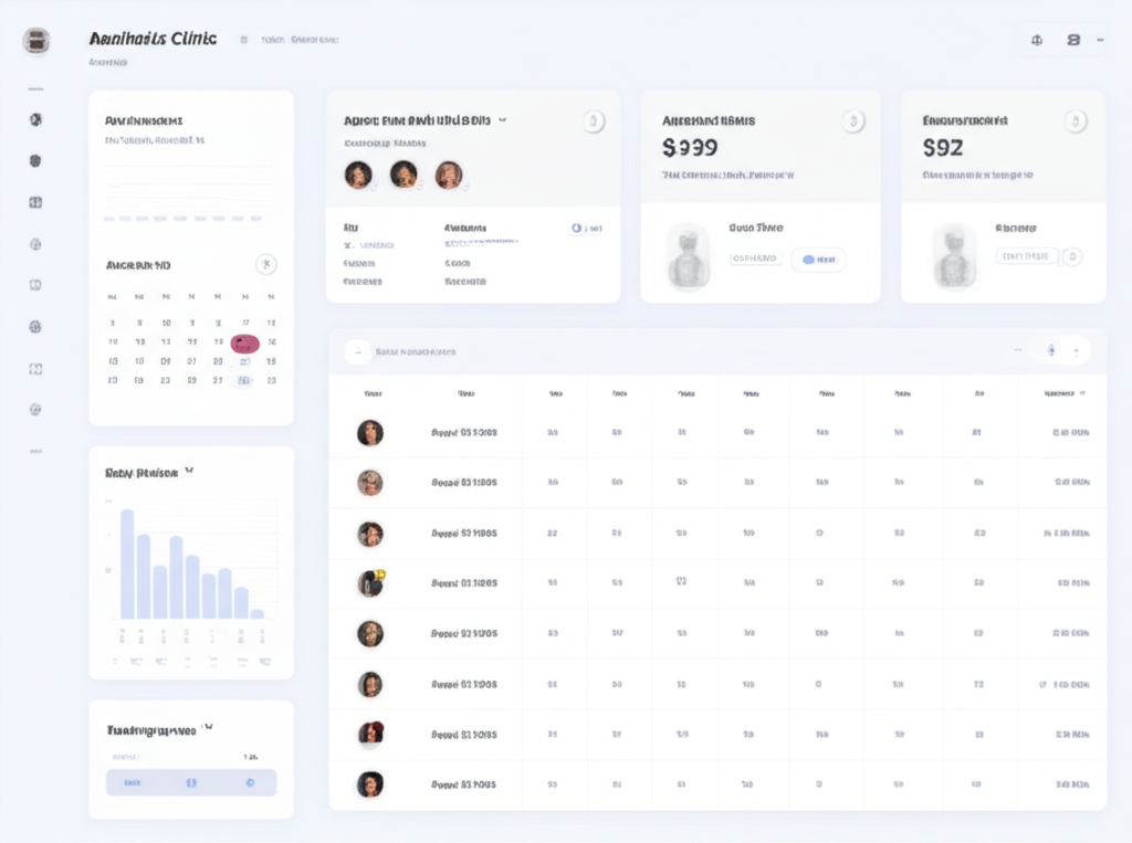 BeautyClinic Dashboard Preview